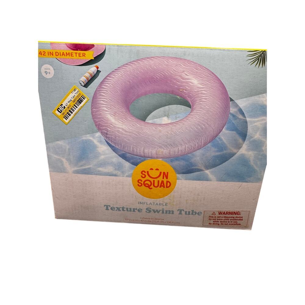 5/$25 NWT Sun Squad Textured Swim Ring 42 inches